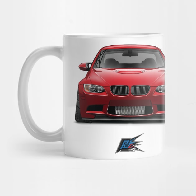 bmw m3 v8 red by naquash